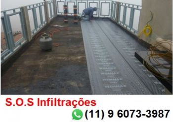 S.o.s infiltrações, impermeabilização de lajes, telhados, paredes e piscina.. Guia de empresas e serviços