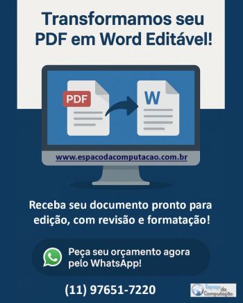 Transforme seu pdf em word editvel com rapidez e qualidade  servio profissional de digitao. Guia de empresas e servios