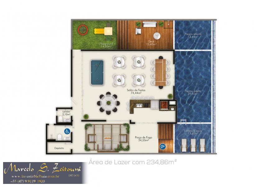 Apartamento com 2 Dormitórios à venda, 91 m² por R$ 554.059,00
