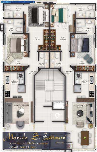 Apartamento com 2 Dormitórios à venda, 72 m² por R$ 470.000,00