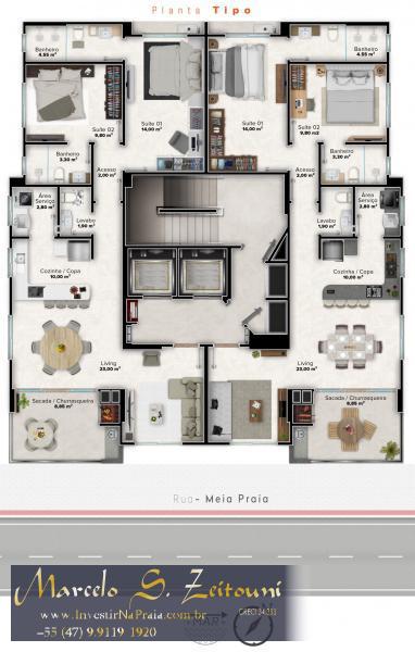 Apartamento com 2 Dormitórios à venda, 92 m² por R$ 557.471,00