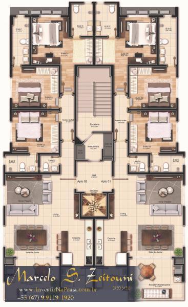 Apartamento com 3 Dormitórios à venda, 126 m² por R$ 820.000,00