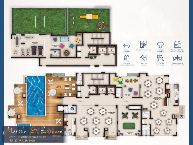 Apartamento com 2 Dormitórios à venda, 70 m² por R$ 463.444,00