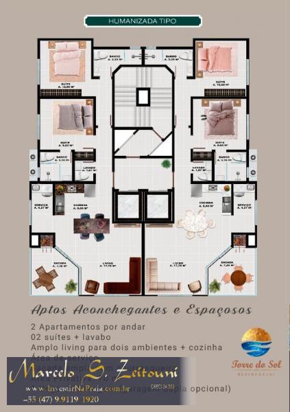 Apartamento com 2 Dormitórios à venda, 70 m² por R$ 417.000,00